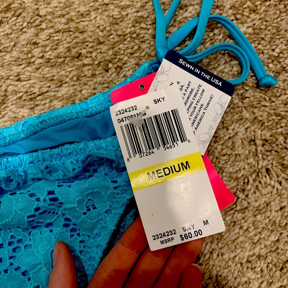 Never worn Betsy Johnson bikini bottoms.